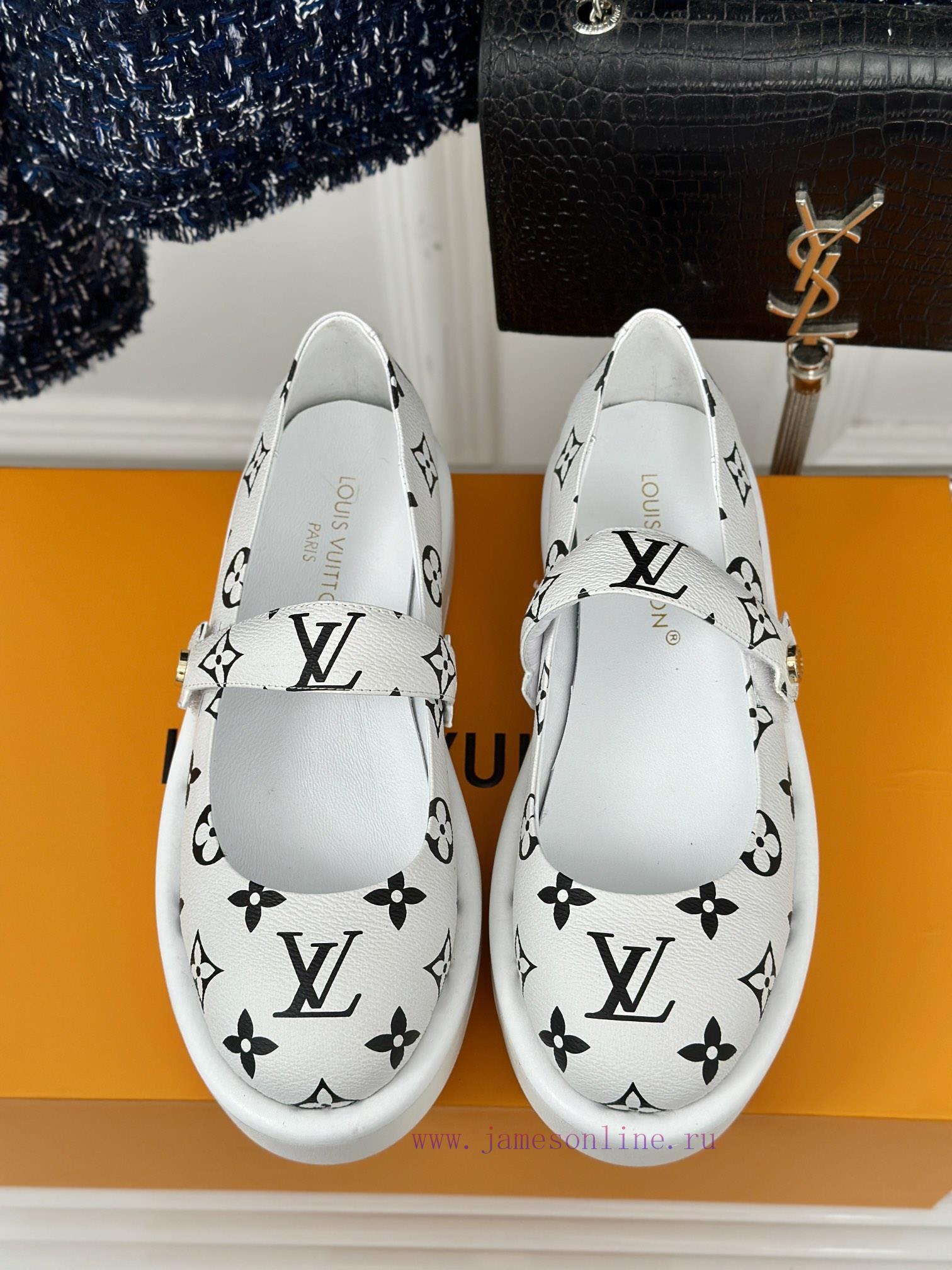L * V Lvjia 24ss New Product Thick Bottom Old FlowerMary Jane Shoe CollectionIt's so beautifv4k3cbw9 - Image 5