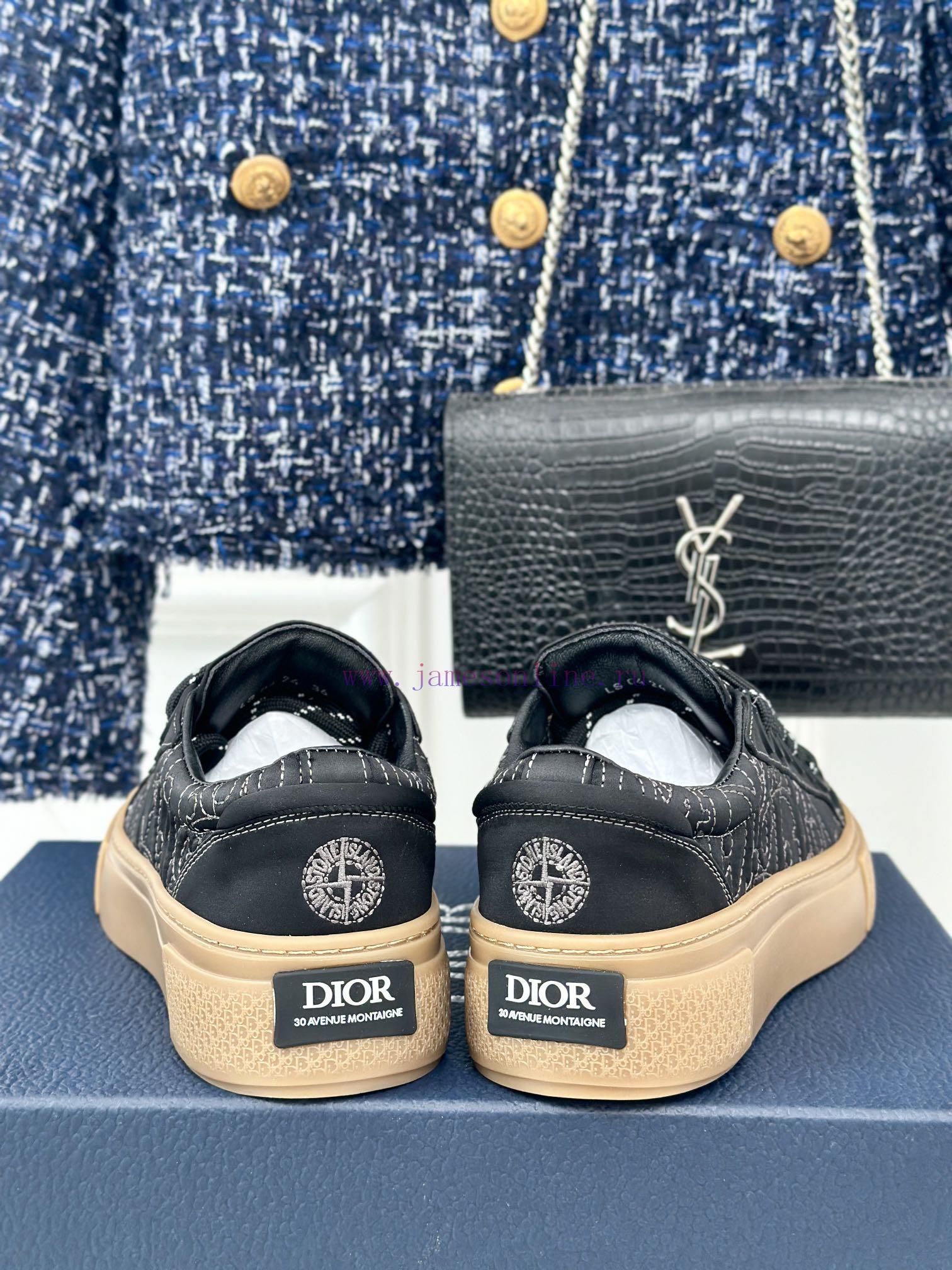 Male size 10DIOR/Dior Stone Island collaboration classicThick soled couple's casual board shwkh4tqw5 - Image 7