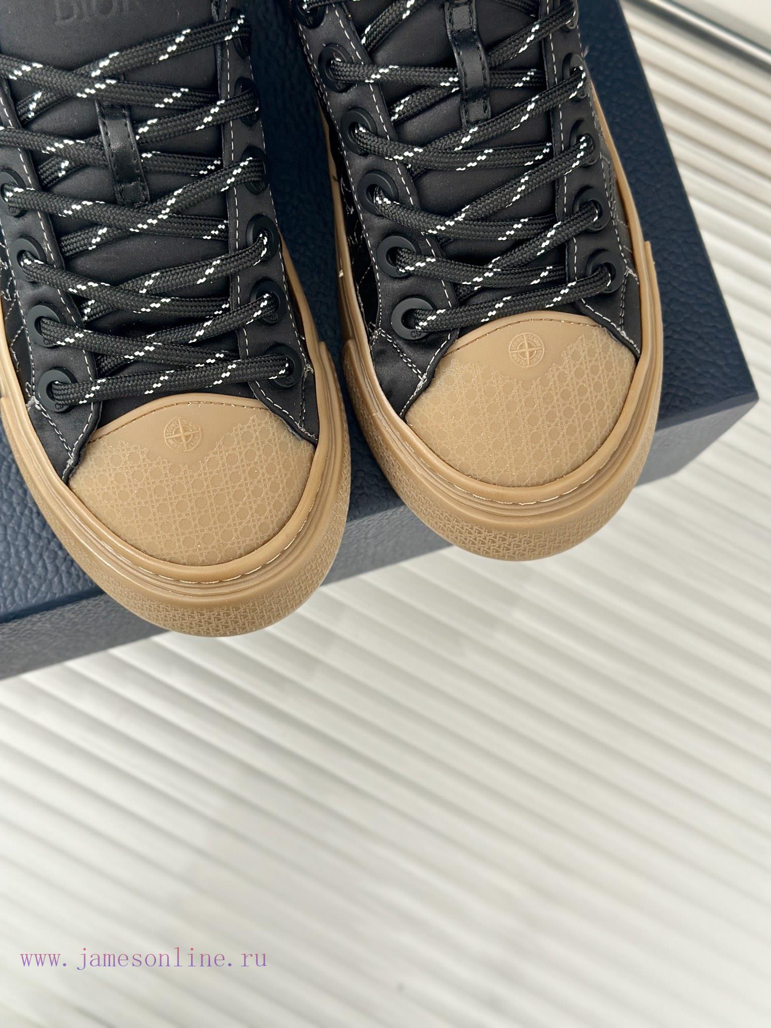 Male size 10DIOR/Dior Stone Island collaboration classicThick soled couple's casual board shwkh4tqw5 - Image 8