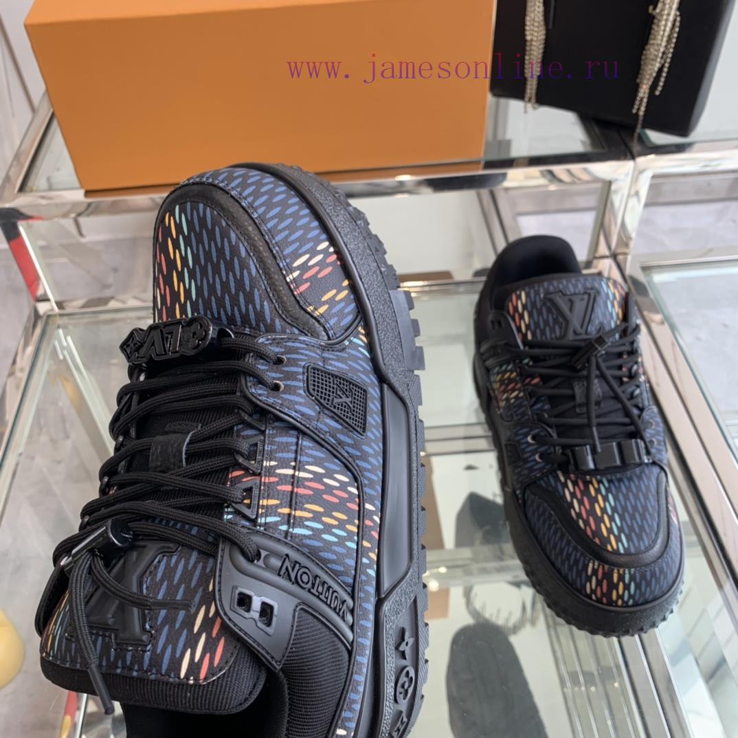 Louis Vuitton 2024 New LV Trainer Fat Couple Bread Shoes Casual Sports Shoes Board ShoesThe ipba42s6 - Image 6