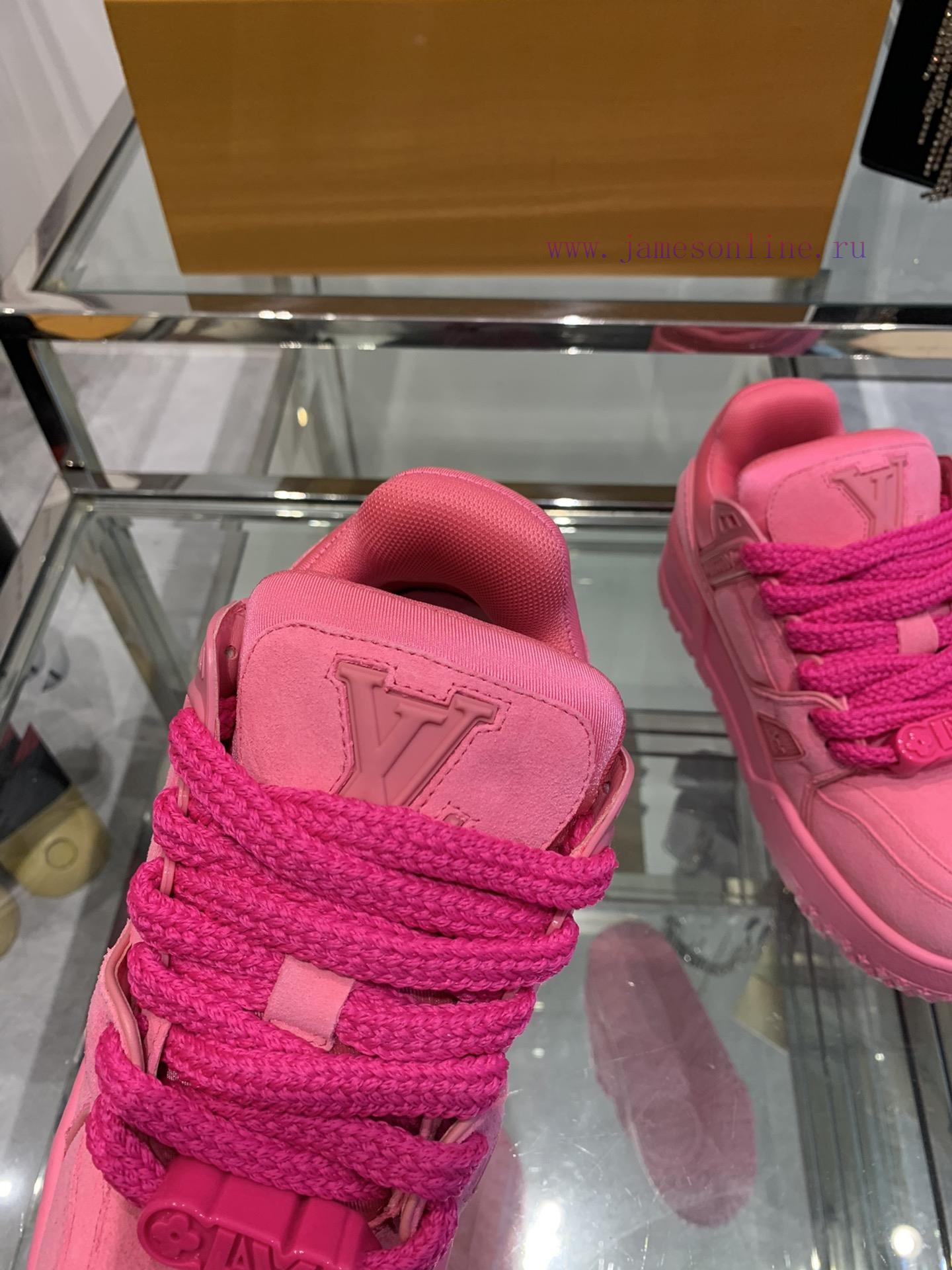 Louis Vuitton LV's new color trainer sports shoes, board shoes, cute and chubby trainers, cocb4yroj4 - Image 5