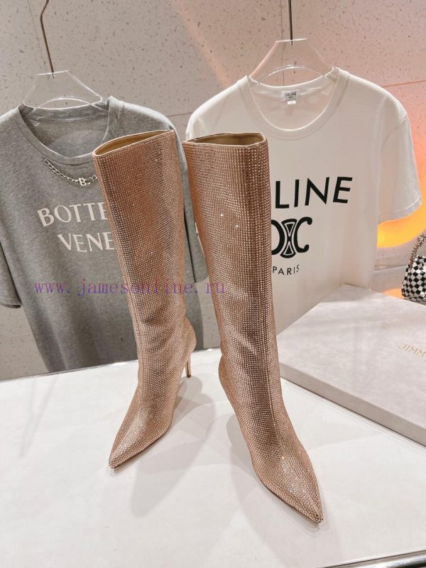 Purchasing JIMMY CHOO * | JC/Jimmy Zhou 2024 Autumn/Winter New Diamond Pointed High Heels Boskdnydbb