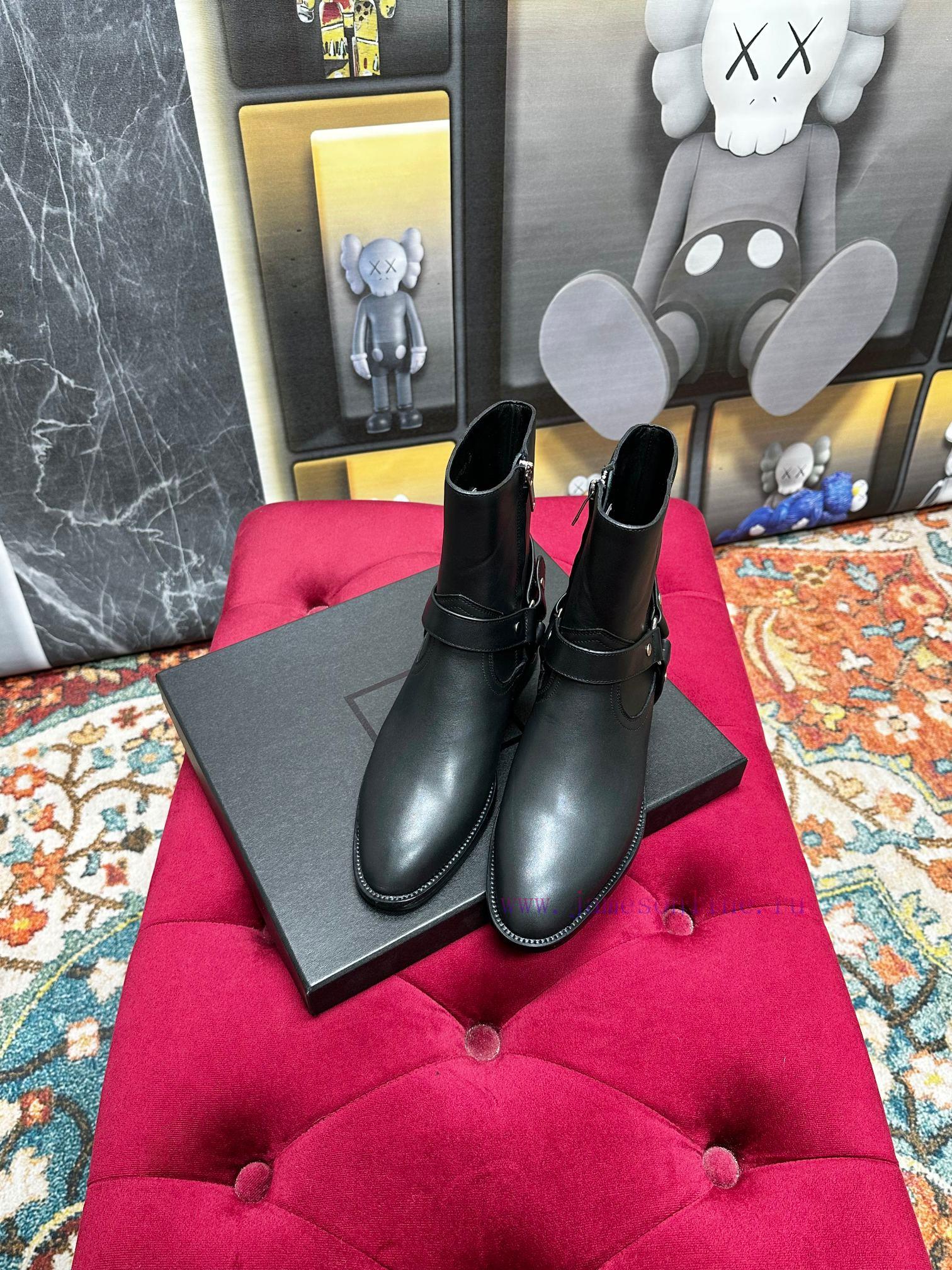 ️——Saint Laurent YSL One Belt Sleeve Short Boots Martin Boot SeriesTop tier fashion show serdjbqpr6s - Image 2