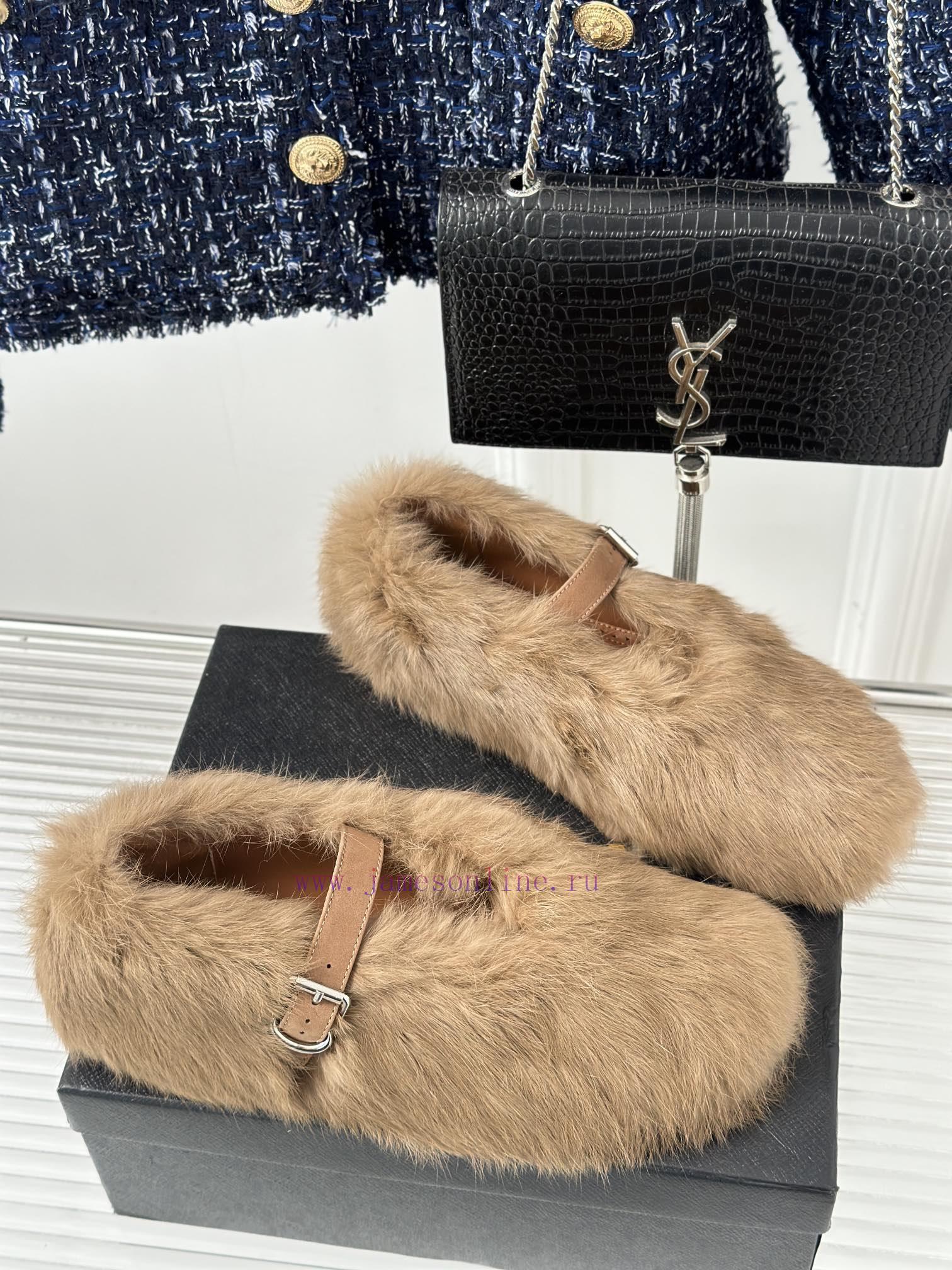 AlAIA | Alaia 23S New Retro ProductOne lined Mary Jane shoes, hairy shoesFull of girlish styf9qlu8oc - Image 4