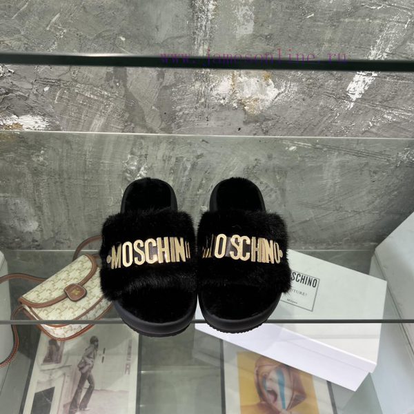 Moschino Mao Mao Slippers ️️ High end Lazy Slippers Released Across the Internet ? Elegant qb7ybha4