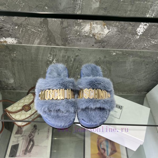 Moschino Mao Mao Slippers ️️ High end Lazy Slippers Released Across the Internet ? Elegant ch3tfv03