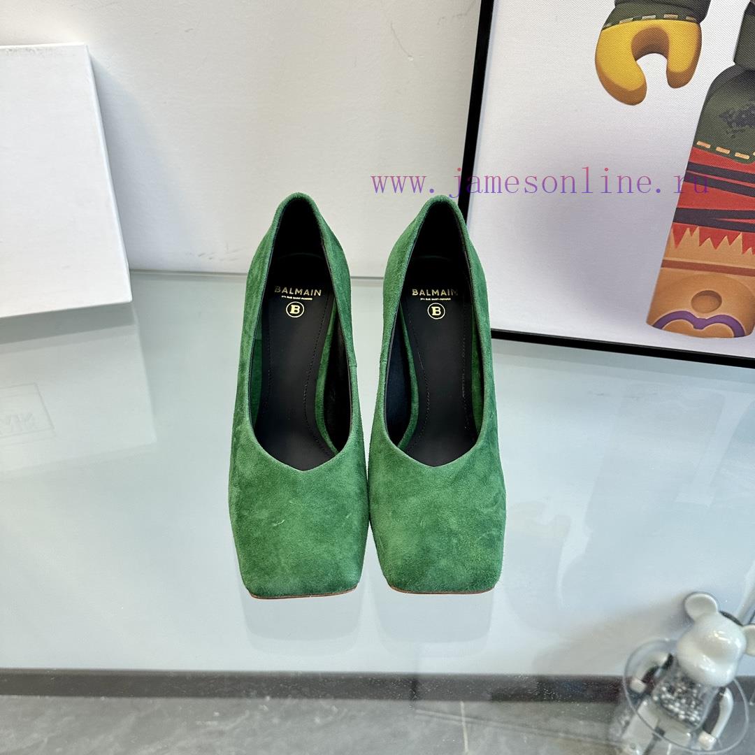 ???????Balmain ?????? Square headed wine glasses, custom-made shoesThis colored leather winex2r00bbc - Image 2