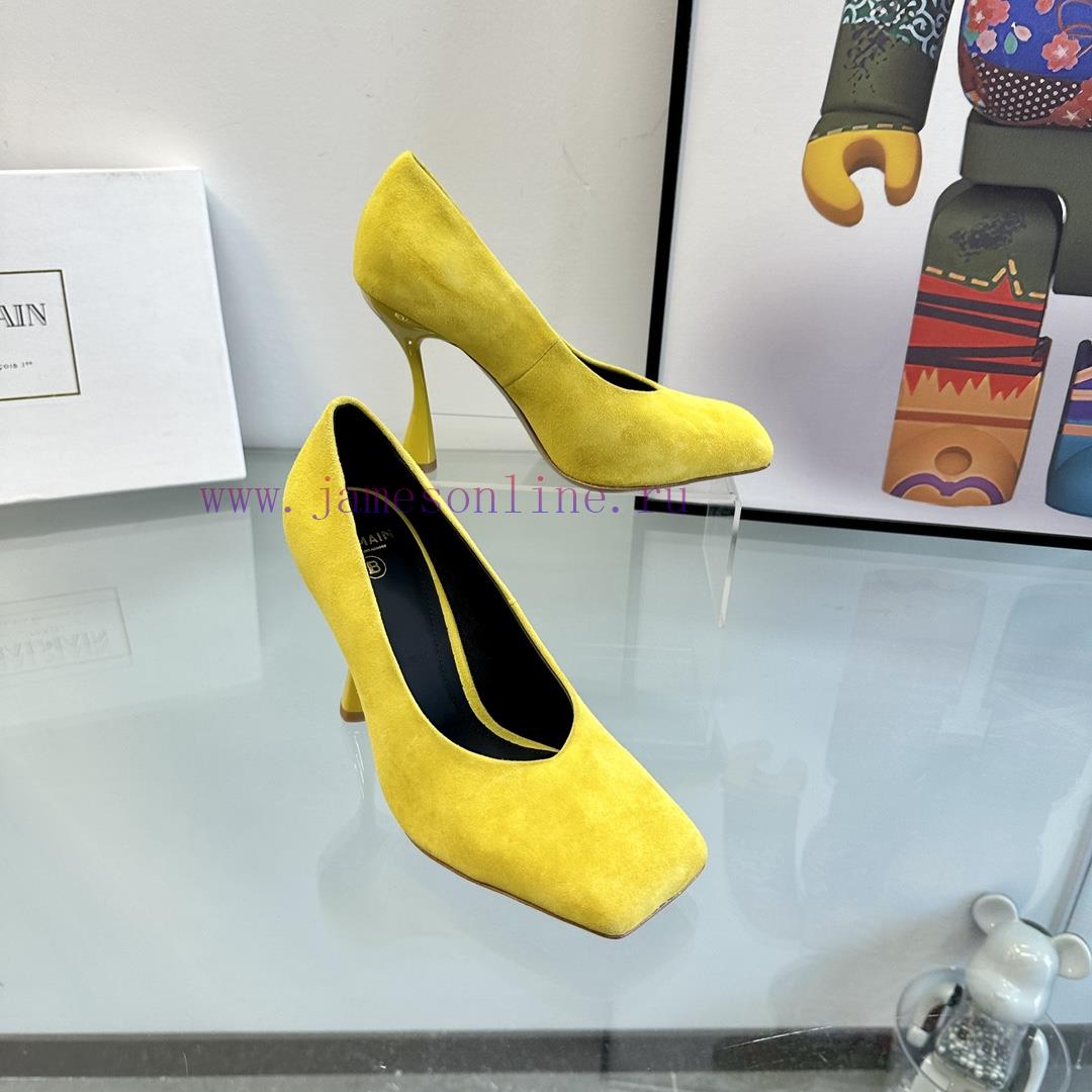 ???????Balmain ?????? Square headed wine glasses, custom-made shoesThis colored leather wineam8en093 - Image 5