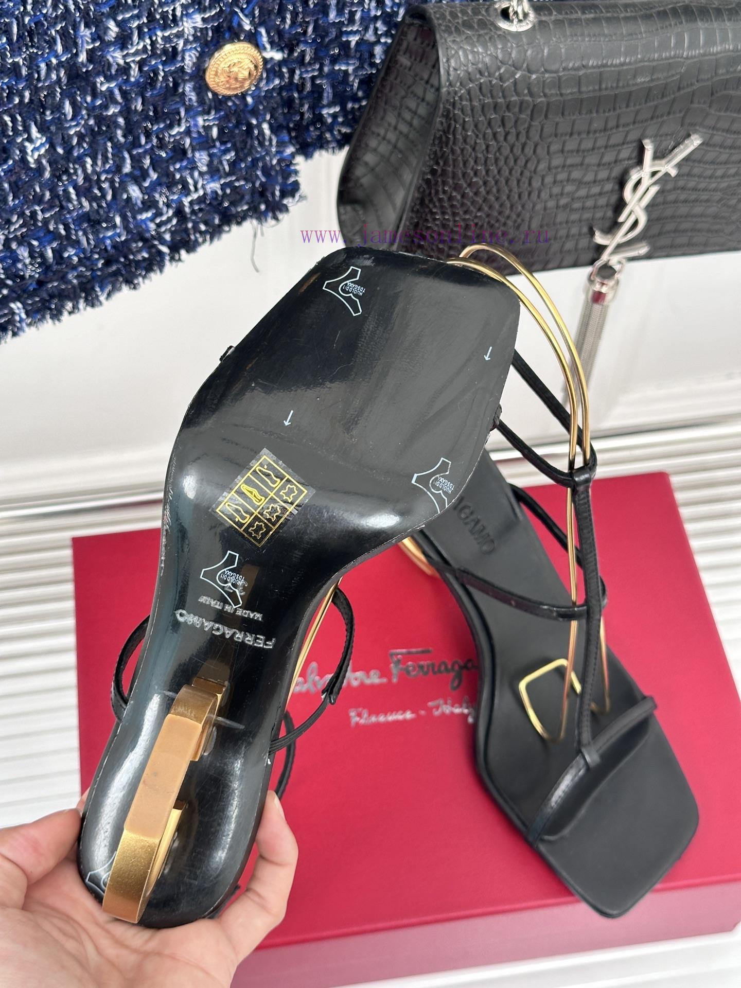 Salvatore Ferragamo 24S Spring/Summer New SandalsThe shoe upper is made of lambskinMixed she0t4n8sv2 - Image 10
