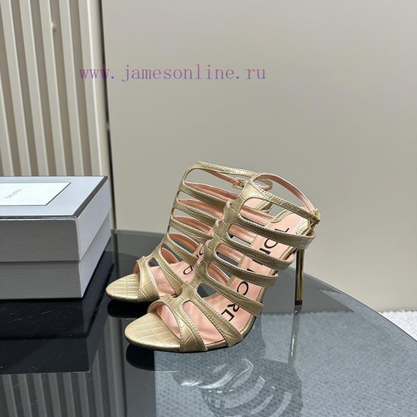 The mostIns hot series, Tomford metal texture decoration with empty high heels2024 Milan Fasnc7d5rkm