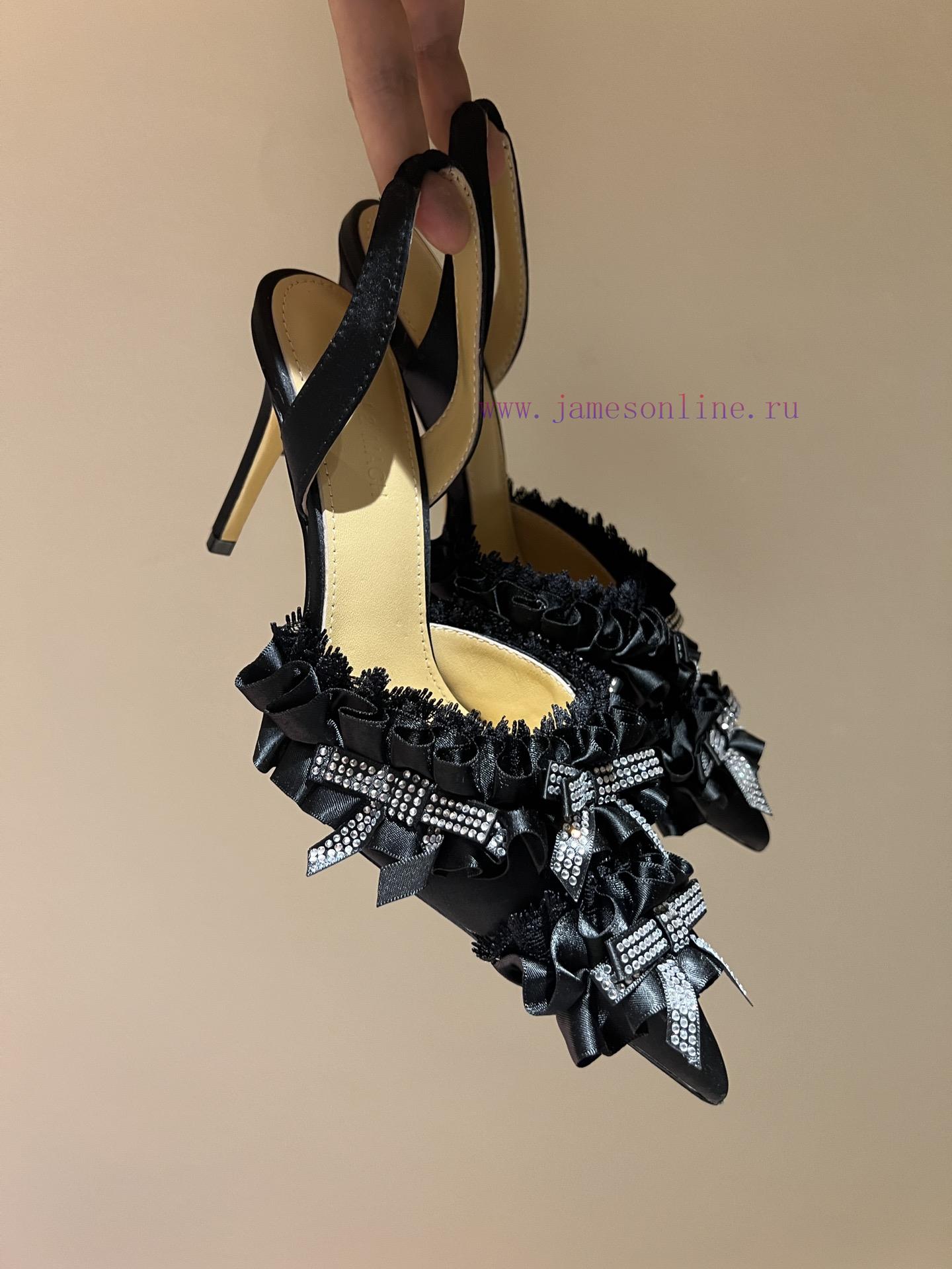 The most2024 early spring lace and crystal lace high-heeled sandalsExquisite princess shoes,x16pyr81 - Image 8