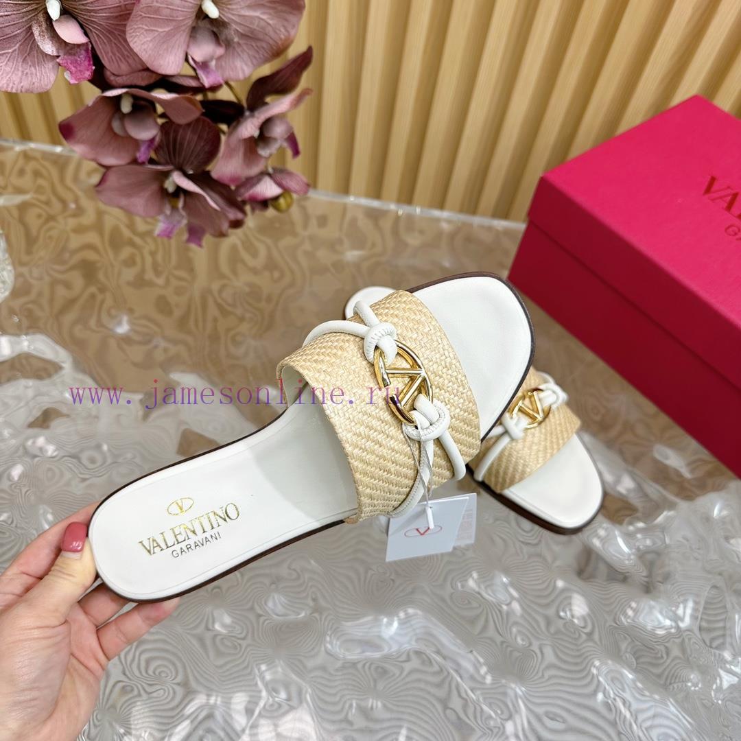-- New Warren——————2024 Top Quality Valentino Woven Slippers with Exquisite Texture ️ Very e0r4m6far - Image 9
