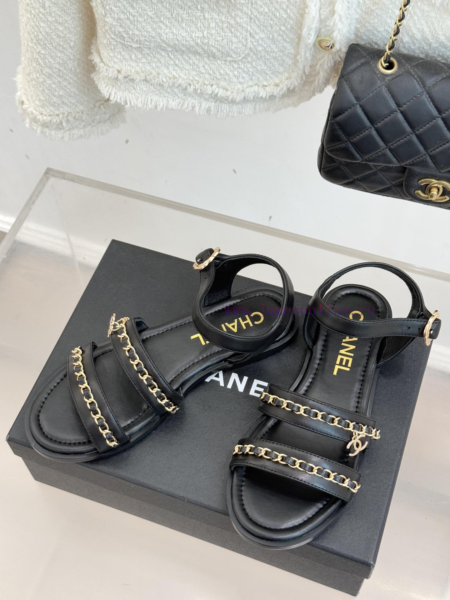 crocs πεδιλα φαρμακειο | Chanel | Chanel 25K New Product Double C ChainThick Soled Flat SandalsWhen The Brilliance Of Th d4rmtk8z | versa πέδιλα ανδρικά - Image 3