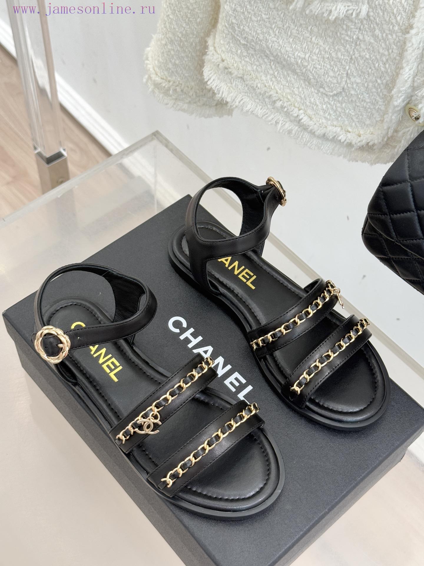 crocs πεδιλα φαρμακειο | Chanel | Chanel 25K New Product Double C ChainThick Soled Flat SandalsWhen The Brilliance Of Th d4rmtk8z | versa πέδιλα ανδρικά - Image 4