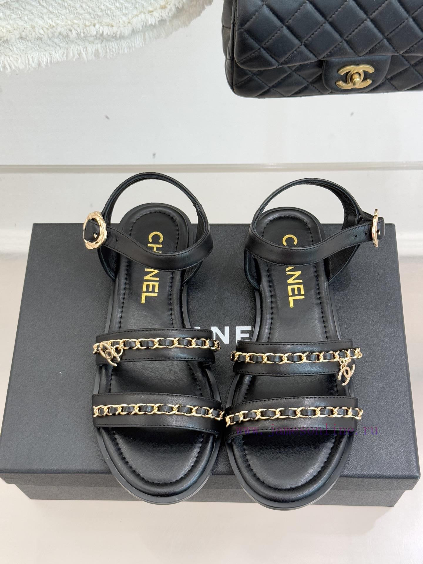 crocs πεδιλα φαρμακειο | Chanel | Chanel 25K New Product Double C ChainThick Soled Flat SandalsWhen The Brilliance Of Th d4rmtk8z | versa πέδιλα ανδρικά - Image 5