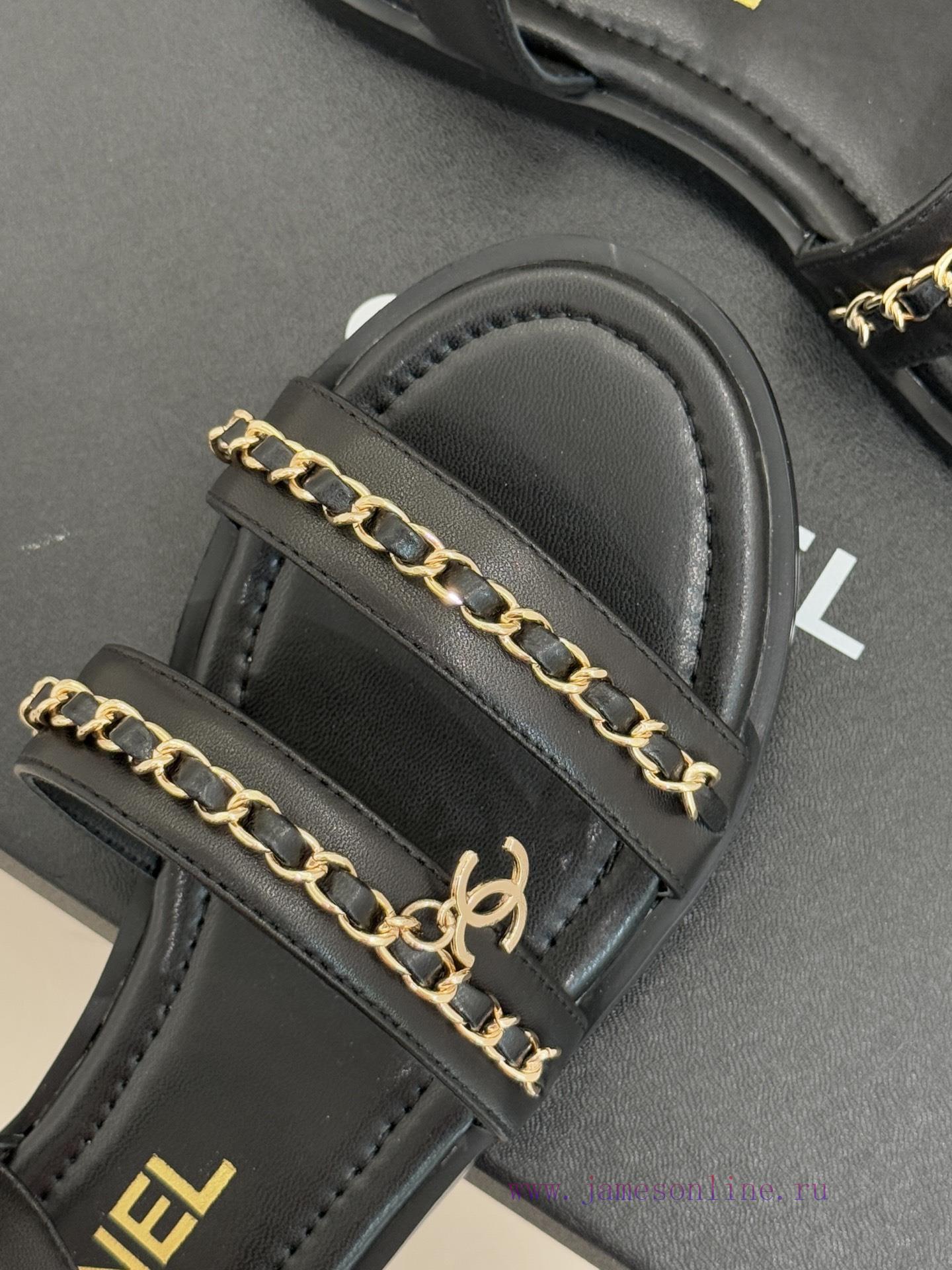 crocs πεδιλα φαρμακειο | Chanel | Chanel 25K New Product Double C ChainThick Soled Flat SandalsWhen The Brilliance Of Th d4rmtk8z | versa πέδιλα ανδρικά - Image 8