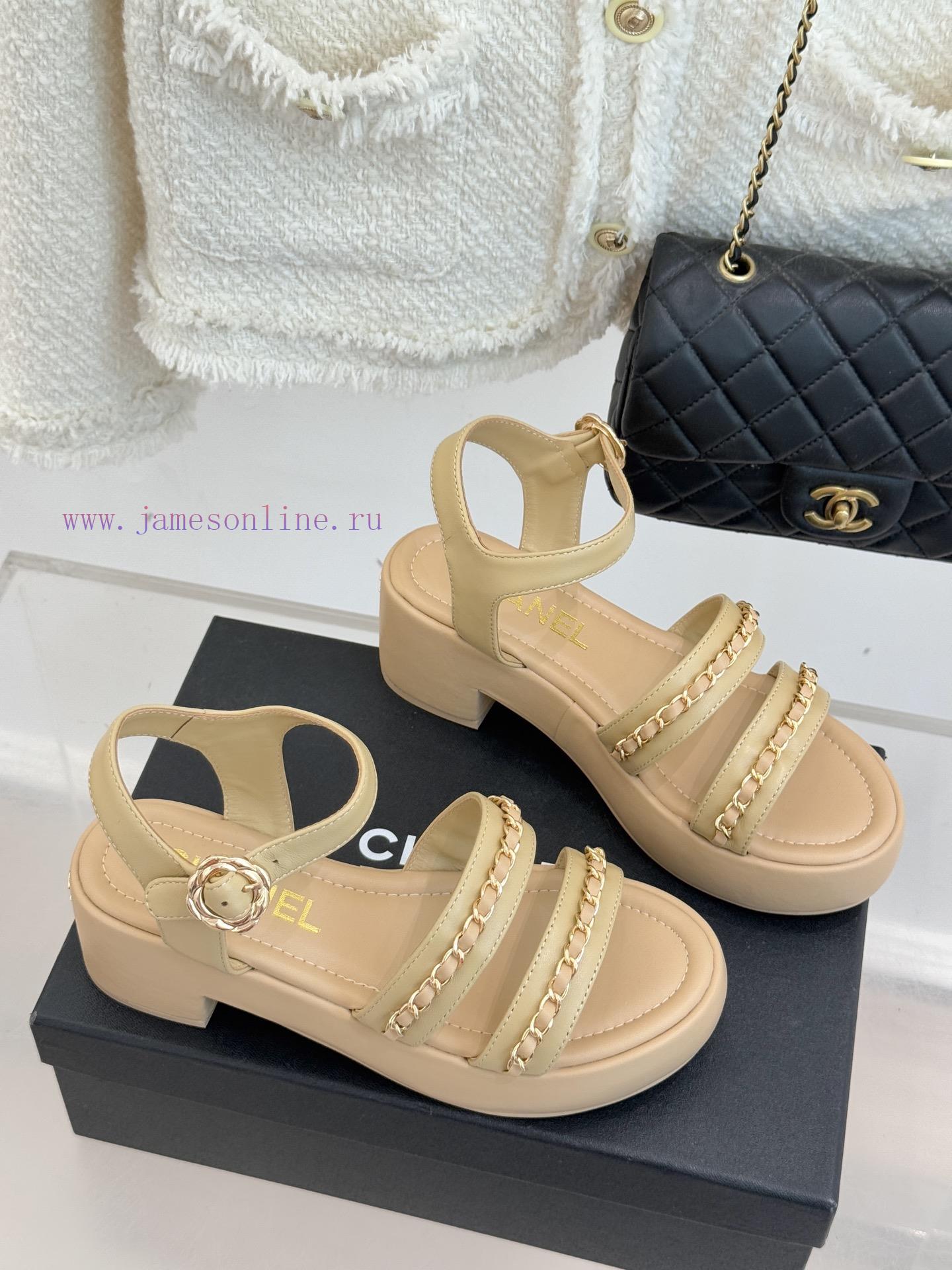 imac παντόφλα χιαστί 108881 | Chanel | Chanel 25K New Product Double C ChainThick Soled Flat SandalsWhen The Brilliance Of Th b6i6hg29 | ψηλοτακουνα πεδιλα μαύρα 2017 - Image 4