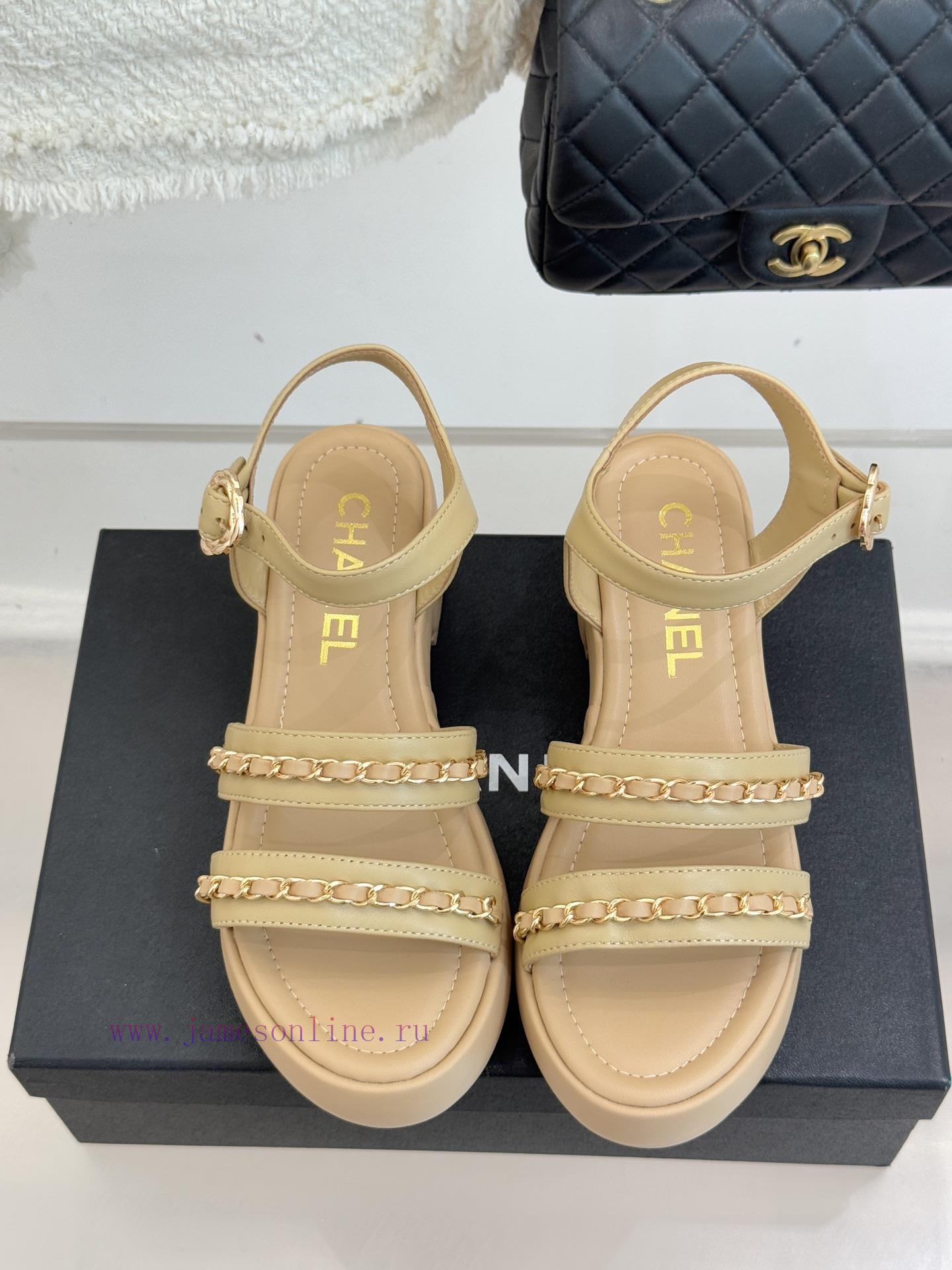 imac παντόφλα χιαστί 108881 | Chanel | Chanel 25K New Product Double C ChainThick Soled Flat SandalsWhen The Brilliance Of Th b6i6hg29 | ψηλοτακουνα πεδιλα μαύρα 2017 - Image 5