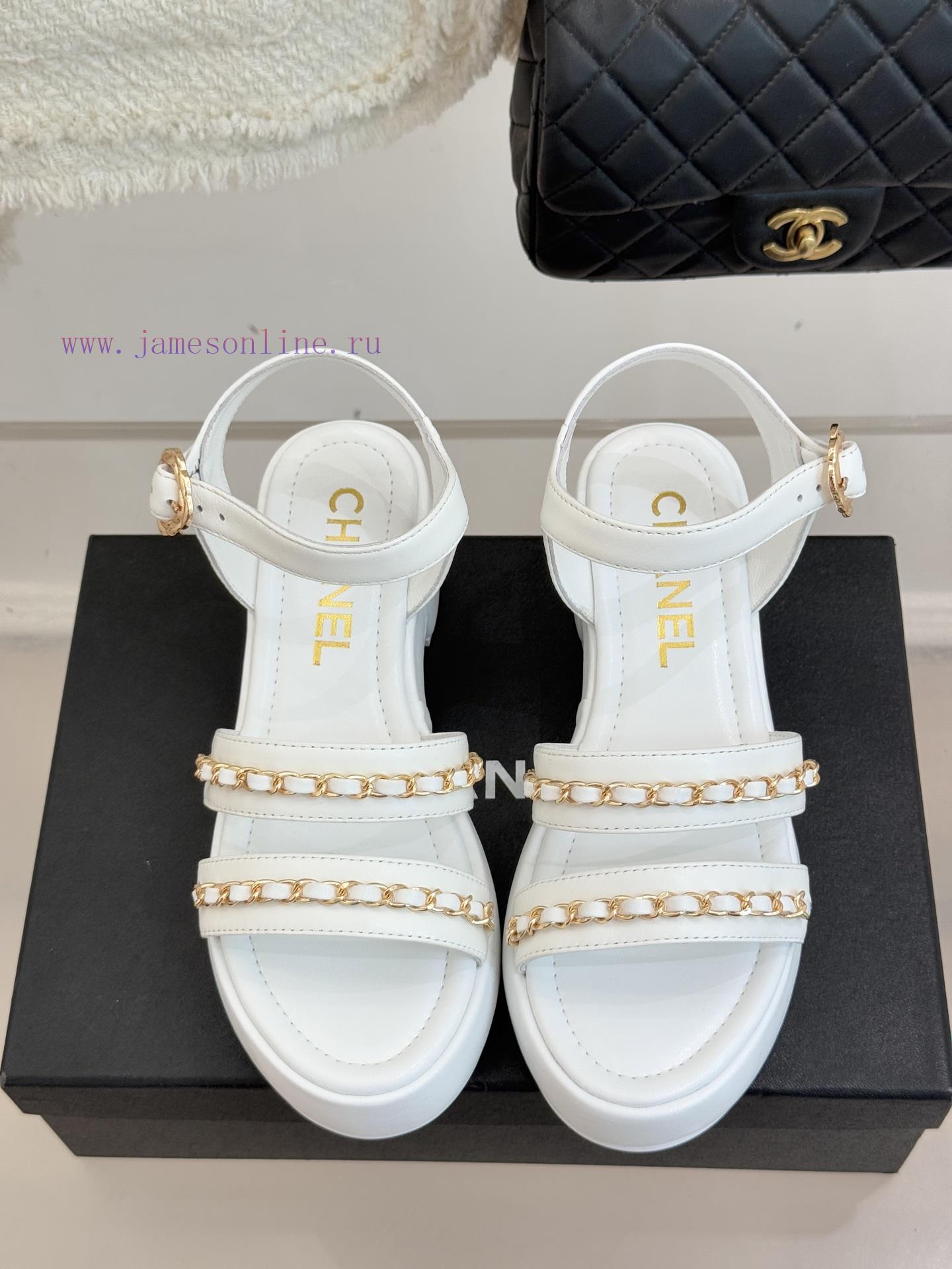 μπρελοκ πέδιλο | Chanel | Chanel 25K New Product Double C ChainThick Soled Flat SandalsWhen The Brilliance Of Th 9c1au6yu | παπουτσια για περπατημα ανδρικα - Image 5