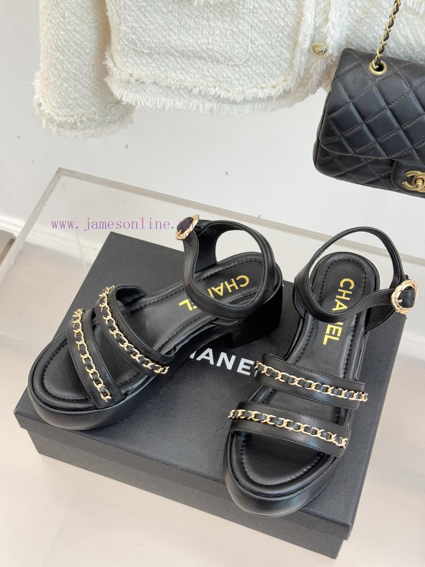 παντοφλες καλοκαιρινες για το σπιτι | Chanel | Chanel 25K New Product Double C ChainThick Soled Flat SandalsWhen The Brilliance Of Th vtx3vlo0 | adidas παπουτσια αρσης βαρων - Image 3