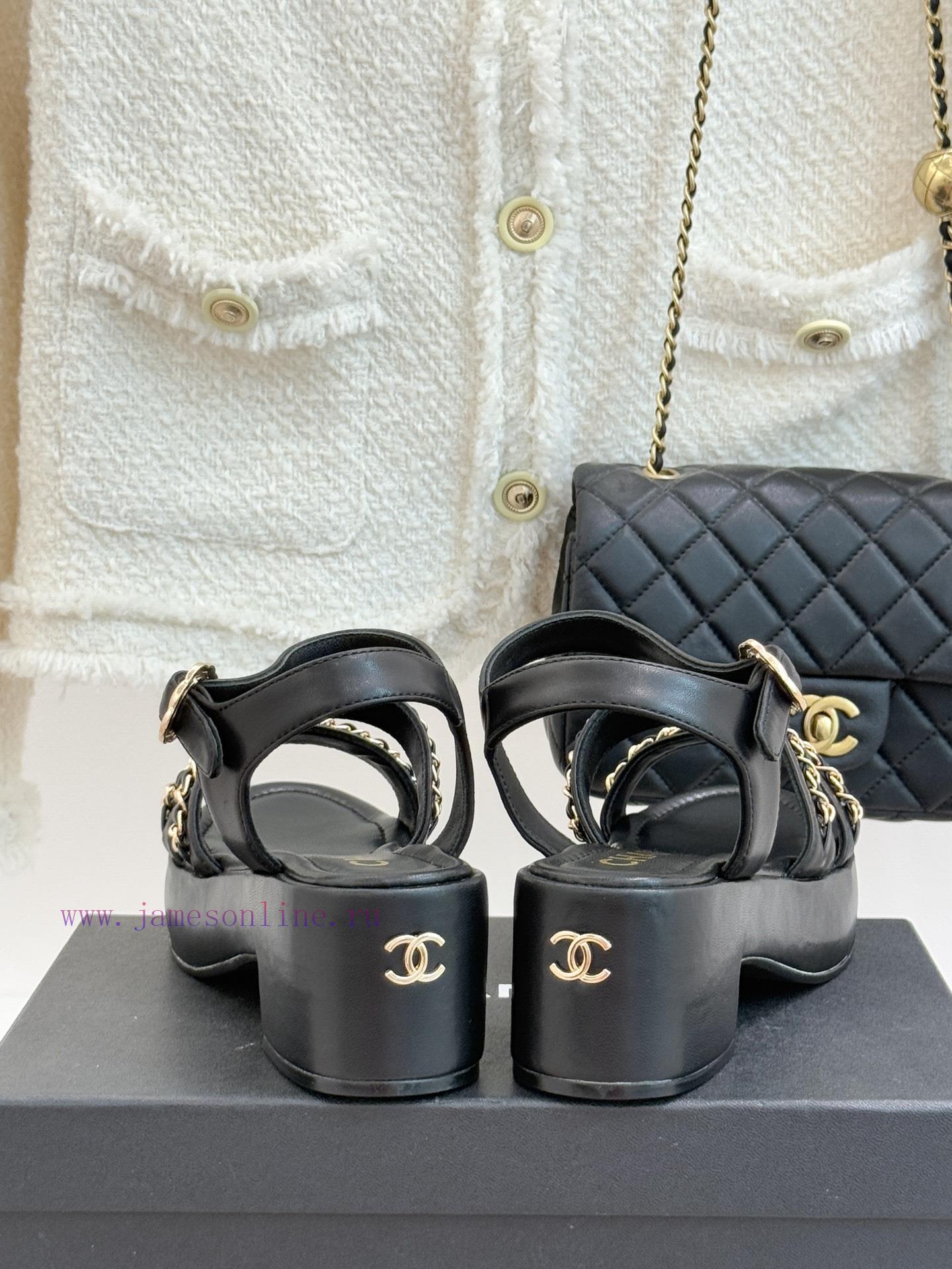 παντοφλες καλοκαιρινες για το σπιτι | Chanel | Chanel 25K New Product Double C ChainThick Soled Flat SandalsWhen The Brilliance Of Th vtx3vlo0 | adidas παπουτσια αρσης βαρων - Image 7