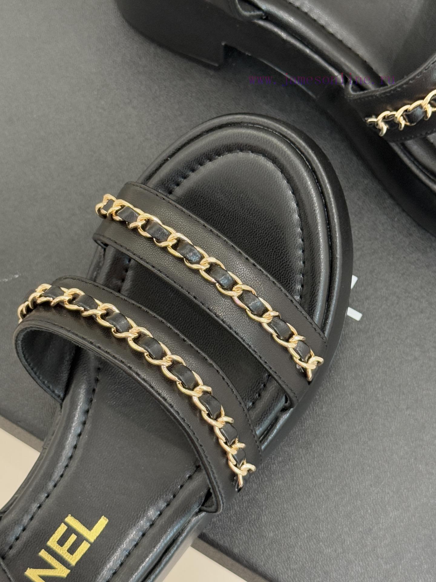 παντοφλες καλοκαιρινες για το σπιτι | Chanel | Chanel 25K New Product Double C ChainThick Soled Flat SandalsWhen The Brilliance Of Th vtx3vlo0 | adidas παπουτσια αρσης βαρων - Image 8