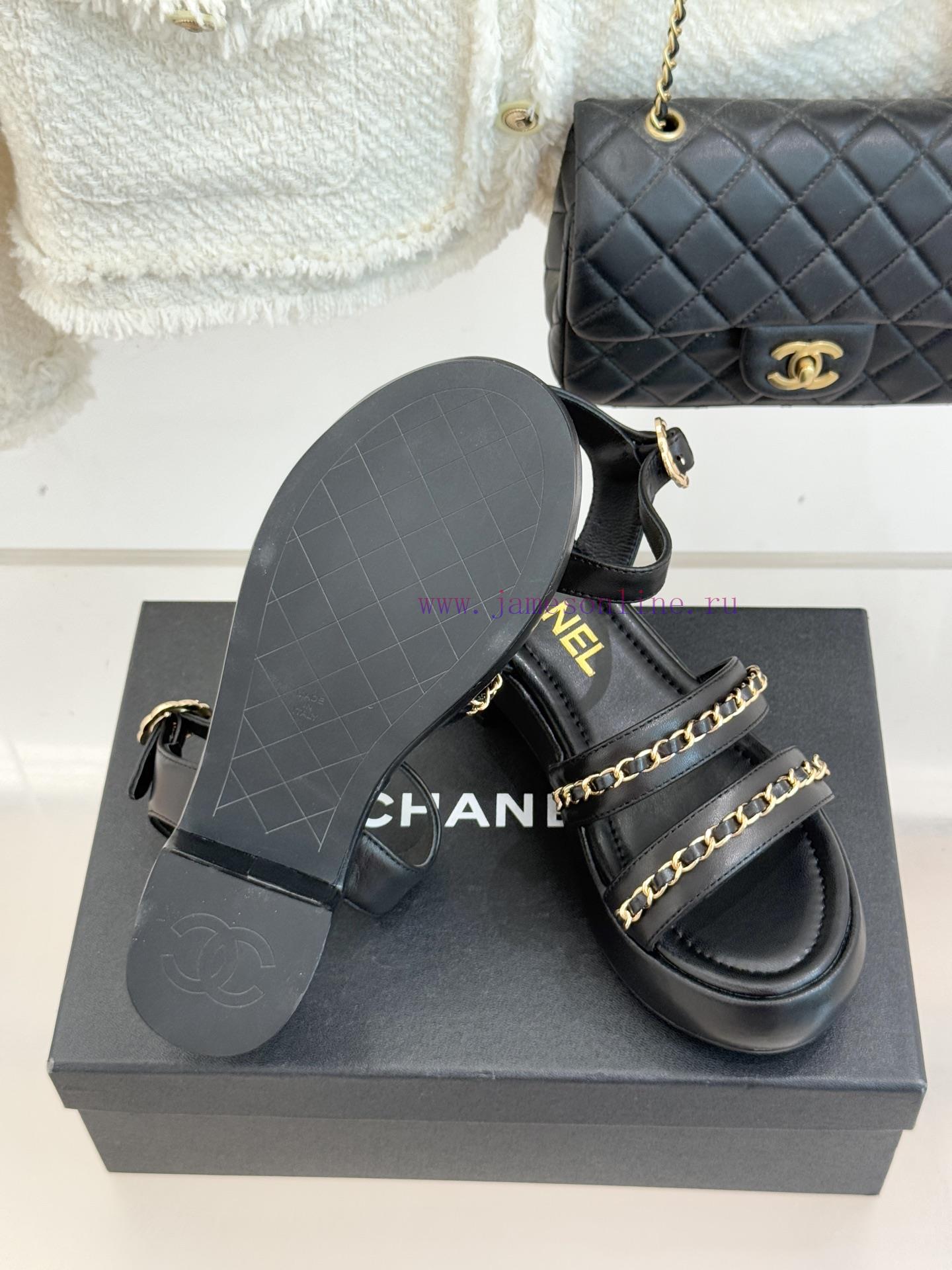 παντοφλες καλοκαιρινες για το σπιτι | Chanel | Chanel 25K New Product Double C ChainThick Soled Flat SandalsWhen The Brilliance Of Th vtx3vlo0 | adidas παπουτσια αρσης βαρων - Image 10