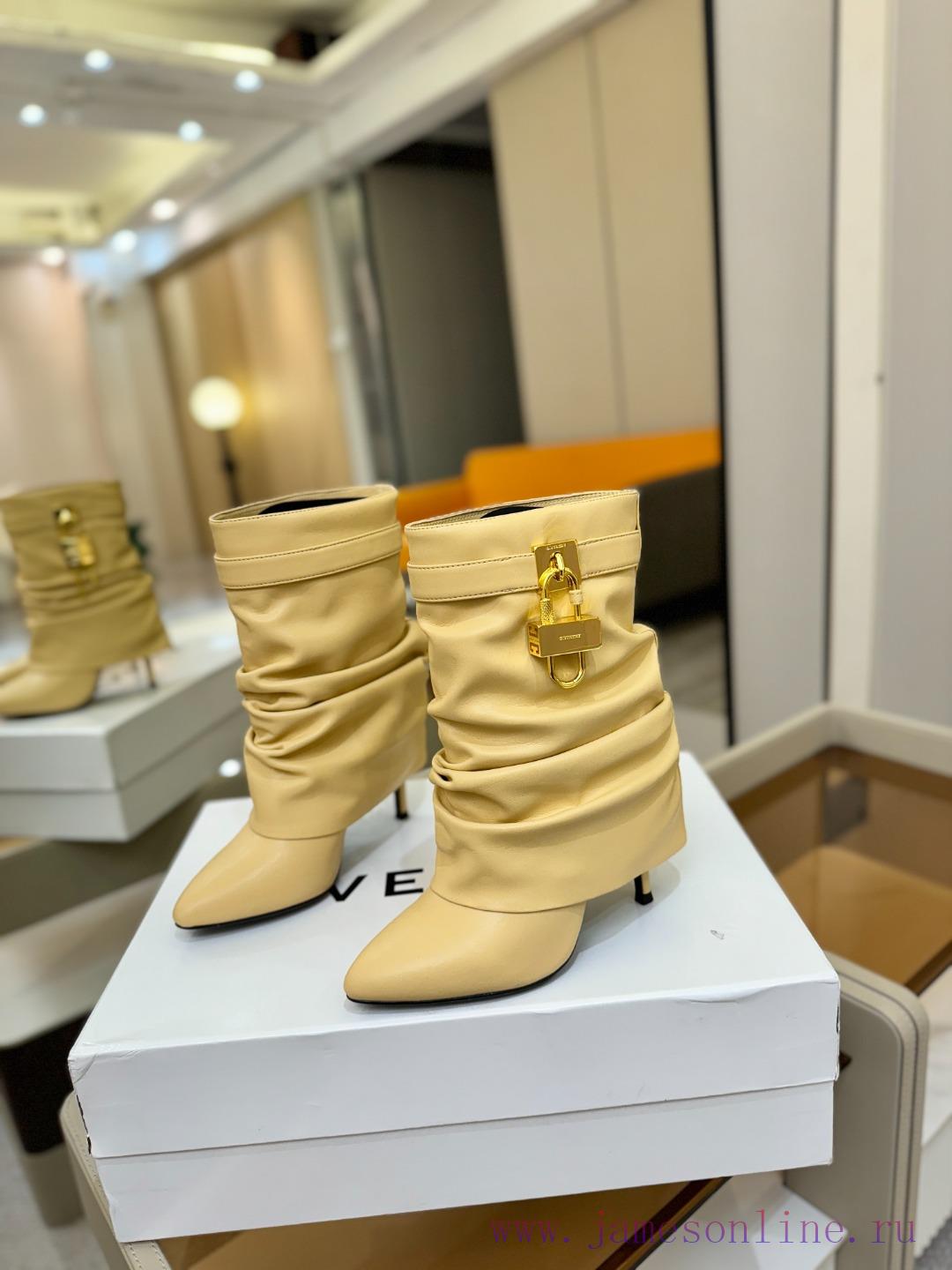φορανε και παντοφλες | PriceAuthentic CustomizationGIVENCHY 𝐒𝐒𝐧𝐞𝐰 High-heeled Slim Heeled Boots The Most Popular On Th c3odx2sd | παπουτσια μπαλετου θεσσαλονικη - Image 4