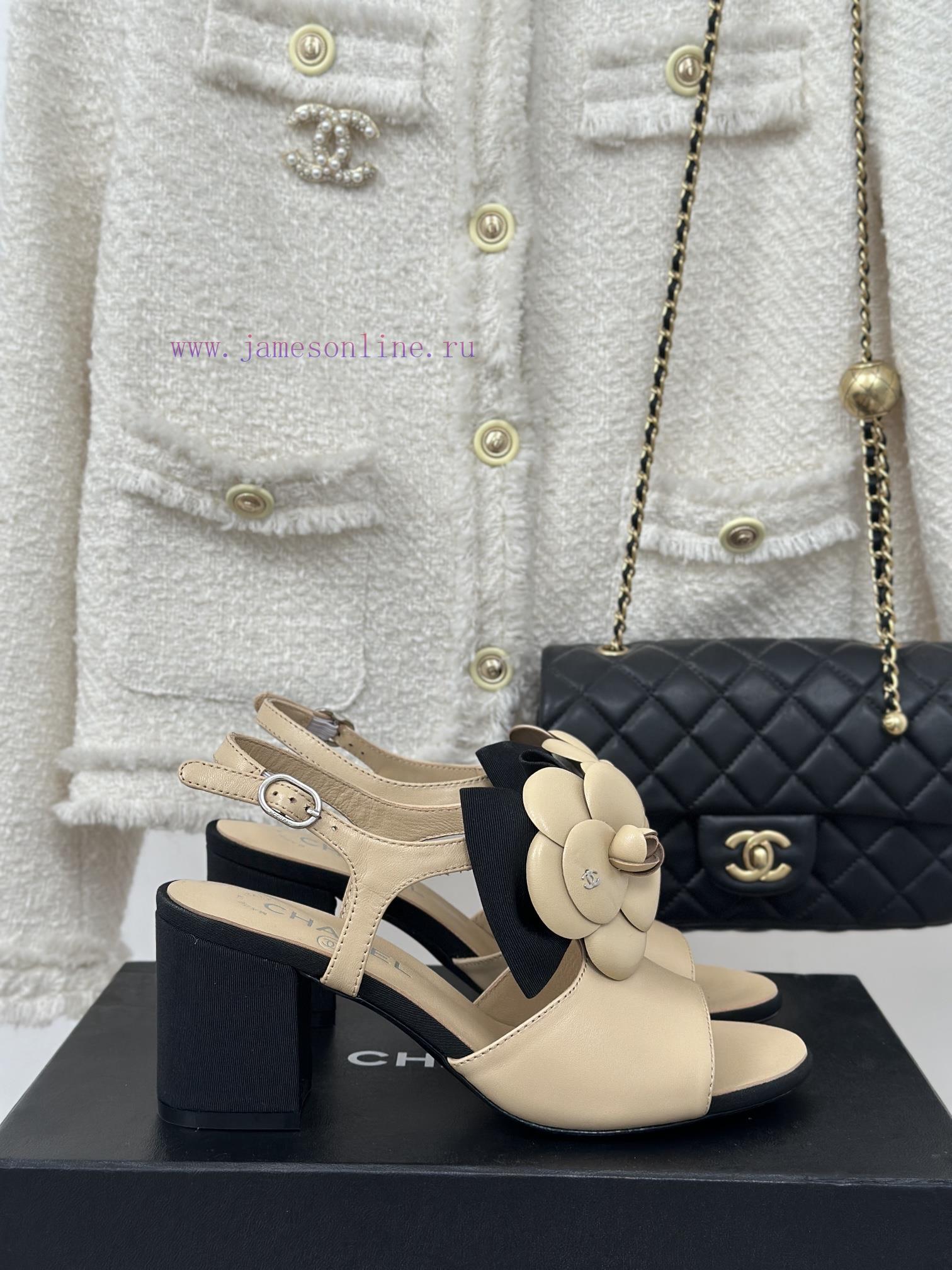 ασπρο πέδιλο | Chanel | Chanel 24C New Product ClassicCamellia Thick Bottom Sandals And Slippers SeriesThe Sho qf0kiu2p | μπαλαρινα κρυφο τακουνι