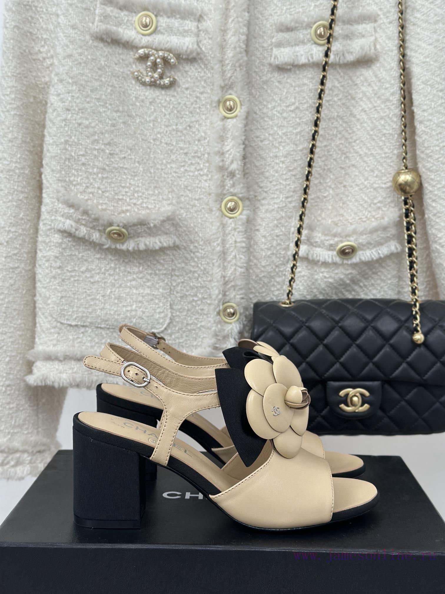ασπρο πέδιλο | Chanel | Chanel 24C New Product ClassicCamellia Thick Bottom Sandals And Slippers SeriesThe Sho qf0kiu2p | μπαλαρινα κρυφο τακουνι - Image 2