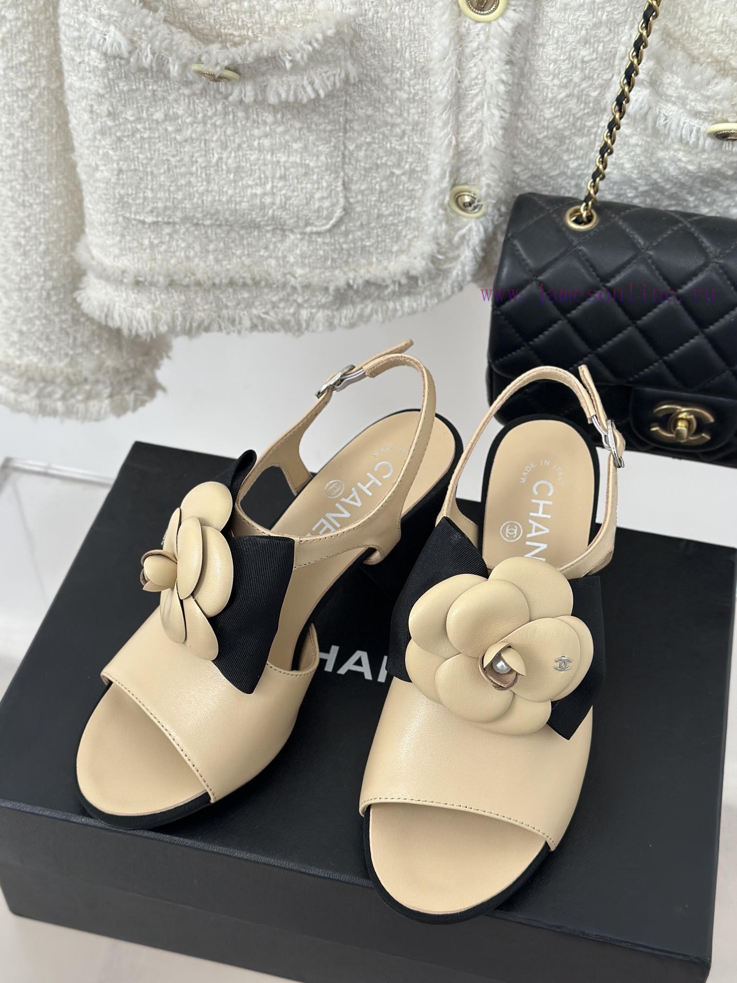 ασπρο πέδιλο | Chanel | Chanel 24C New Product ClassicCamellia Thick Bottom Sandals And Slippers SeriesThe Sho qf0kiu2p | μπαλαρινα κρυφο τακουνι - Image 3