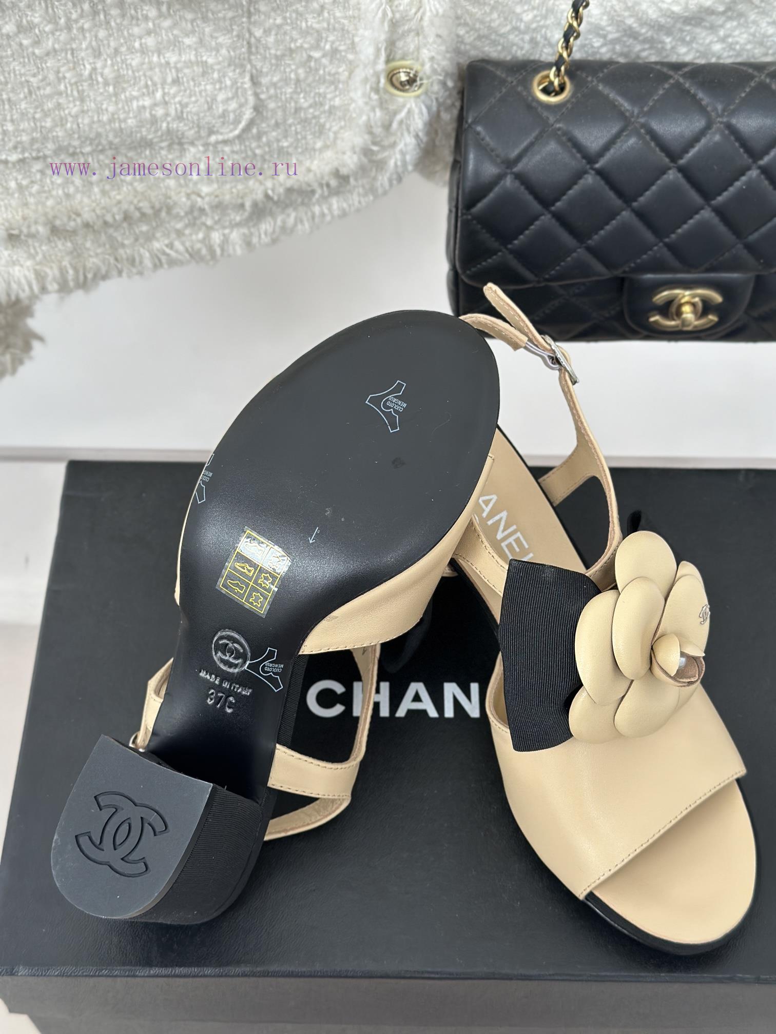 ασπρο πέδιλο | Chanel | Chanel 24C New Product ClassicCamellia Thick Bottom Sandals And Slippers SeriesThe Sho qf0kiu2p | μπαλαρινα κρυφο τακουνι - Image 10