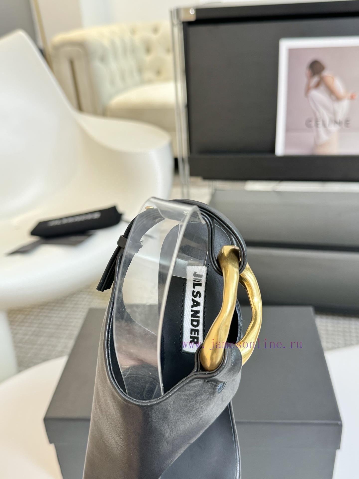 λάστιχο στις μποτες | JILSANDER 24 Spring/Summer Minimalist High Heel Buckle Round Head Fine Heel Sandals Single Shoe wpb42ln9 | μποτακια ανδρικα merrell - Image 9