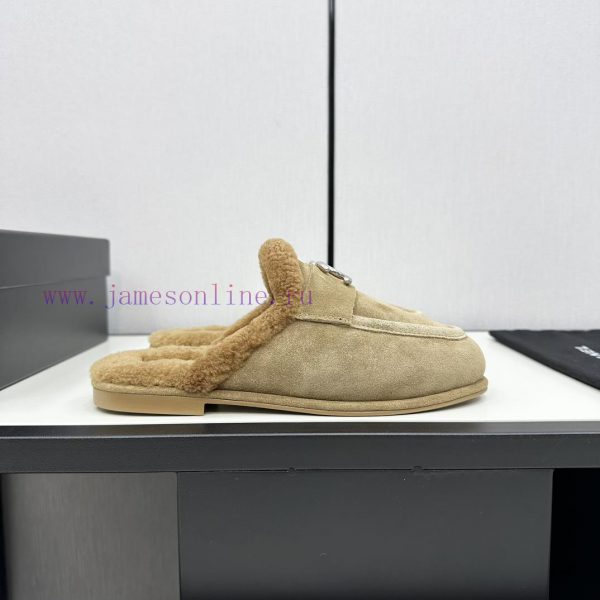 παντοφλες φλαιτ φλοτ | Chanel 24K Autumn And Winter New Furry LoafersTeddy Fur Shoes Are Very ComfortableMaillard Brow 9yqhku85 | παπουτσια γαμου