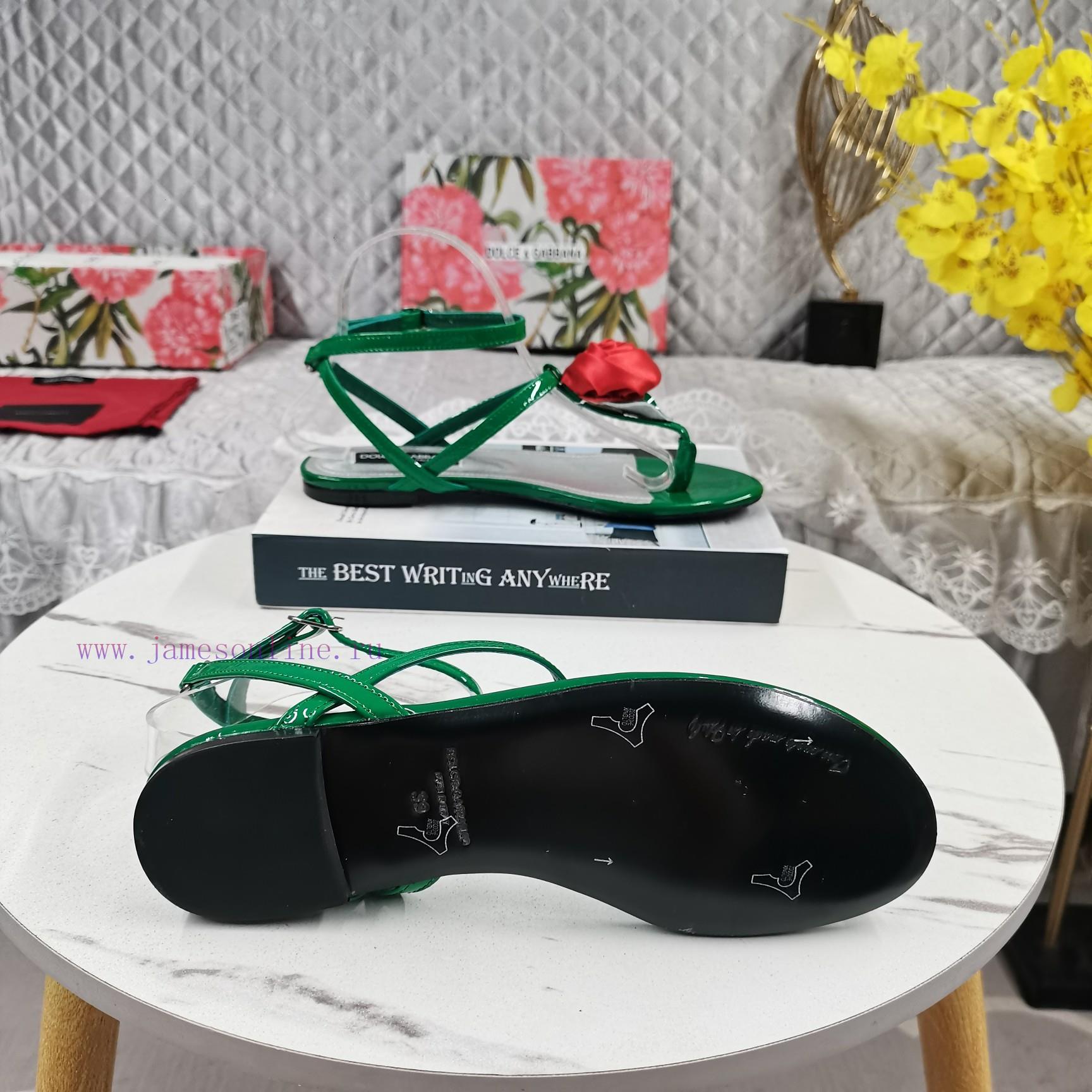 δισολα μποτακια | DG TopNew Flower Decorated Flat SandalsAAA Grade Italian Black Leather OutsolePerfect Attention 3wwexh91 | παπουτσια για barbie - Image 10