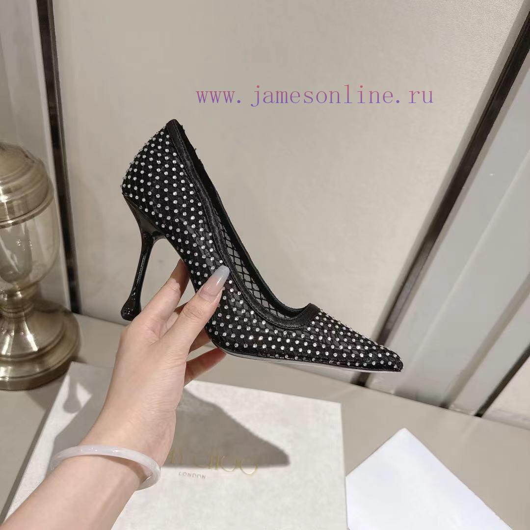 ugg γυναικειεσ μποτεσ | JIMMY CHOO2025 IXIA80 Crystal Mesh Satin High Heels Come With Classic High Heel Silhouette Pair d903ir4p | αντρικες ελληνικες μποτες - Image 6