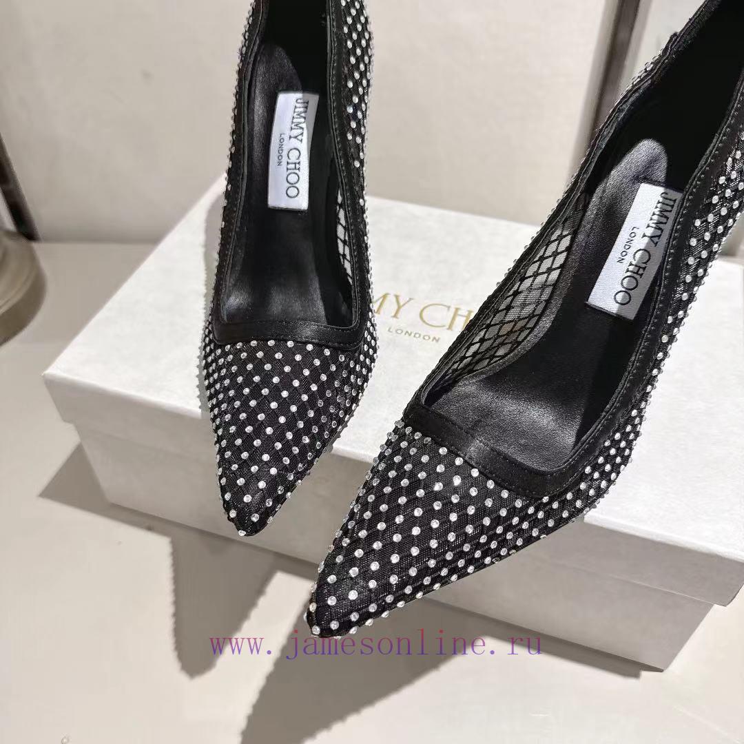 ugg γυναικειεσ μποτεσ | JIMMY CHOO2025 IXIA80 Crystal Mesh Satin High Heels Come With Classic High Heel Silhouette Pair d903ir4p | αντρικες ελληνικες μποτες - Image 8
