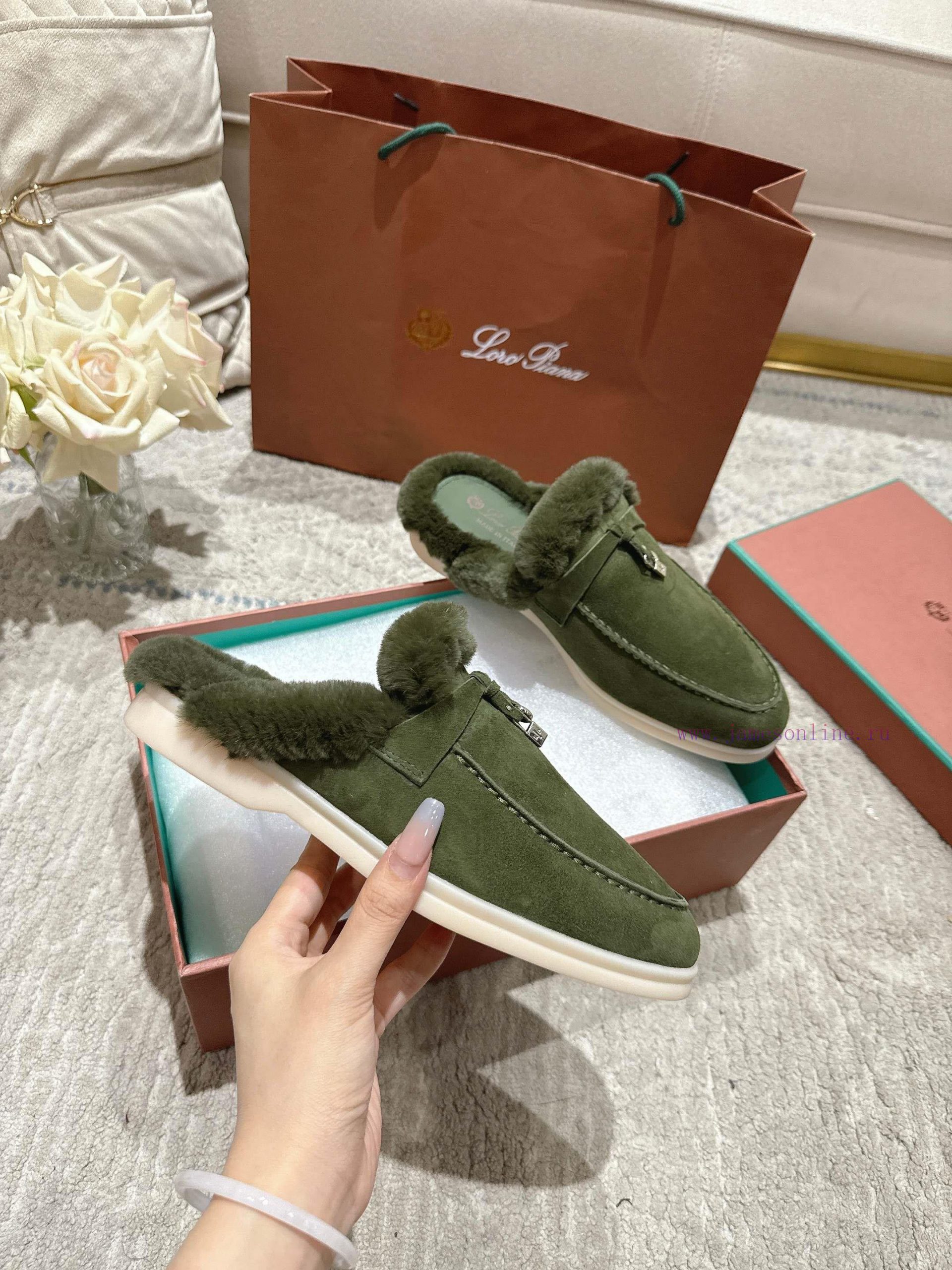 δισολα καφε μποτακια | Upgrade (featuring 22 Colors)New Product Release (Unisex Knitted Rabbit Hair Slippers | Made Of 5i3048wz | ανατομικα παπουτσια parex - Image 4