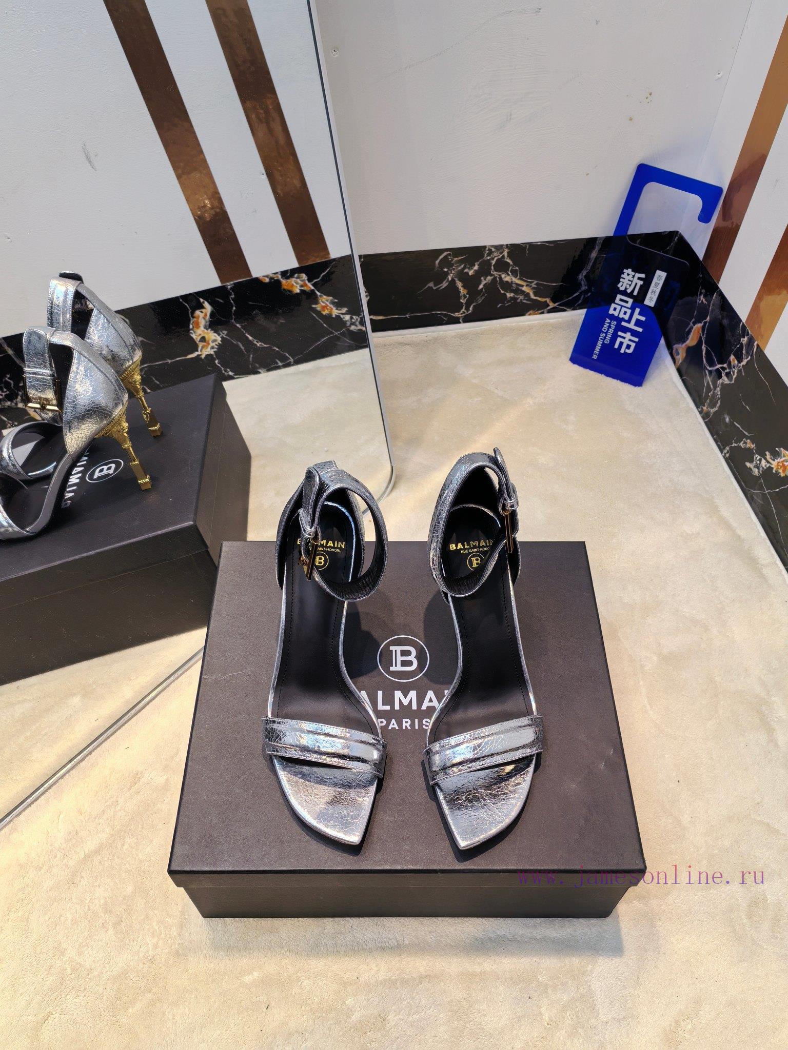 ζακρετ παπουτσια μπασκετ | Out Balmain Autumn/Winter 2025 Fashion Moon Head Metal Heel SandalsBrand Balmain 𝘽𝙖𝙡𝙢𝙖𝙞𝙣 By Fre wwy9z4b2 | παπουτσια πεζοποριασ βουνου - Image 2