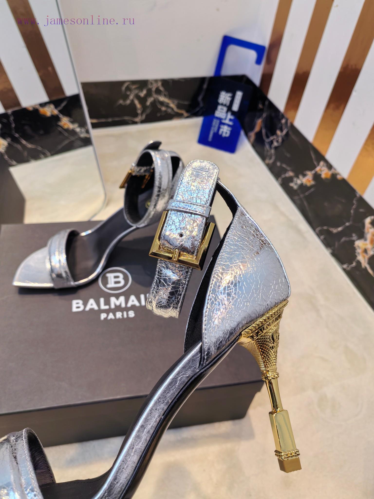 ζακρετ παπουτσια μπασκετ | Out Balmain Autumn/Winter 2025 Fashion Moon Head Metal Heel SandalsBrand Balmain 𝘽𝙖𝙡𝙢𝙖𝙞𝙣 By Fre wwy9z4b2 | παπουτσια πεζοποριασ βουνου - Image 6